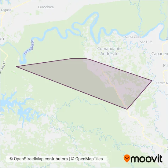 Itatí coverage area map