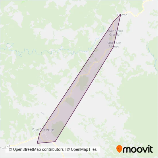 Kenia - San Vicente coverage area map