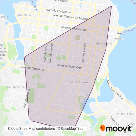 Tipoka coverage area map