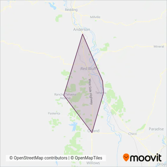 TRAX coverage area map