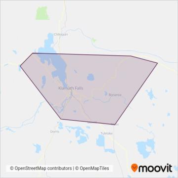 Basin Transit Service coverage area map