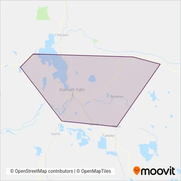 Basin Transit Service coverage area map