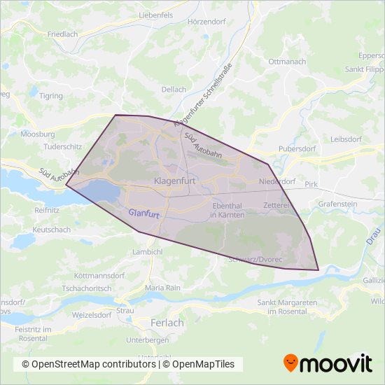 Klagenfurt Mobil GmbH Verbundsgebiet