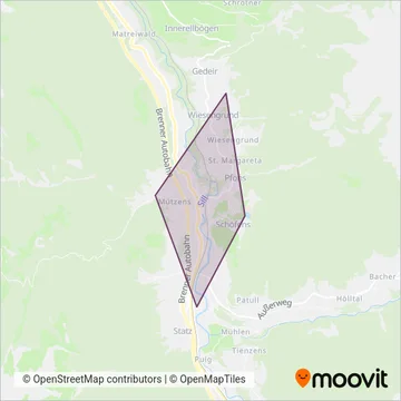 Busreisen Wipptal Mair GmbH coverage area map