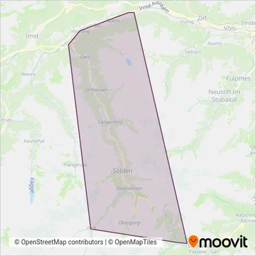 Ötztaler Verkehrsgesellschaft mbH coverage area map