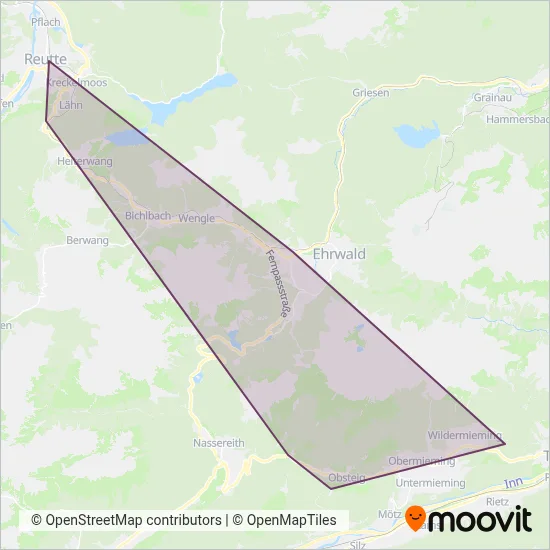 Tyroltours GmbH coverage area map