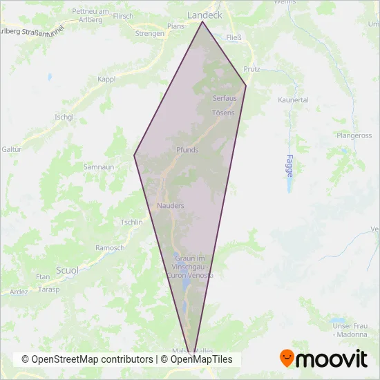 Tiroler Linien Bus GmbH Verbundsgebiet