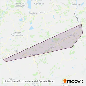 Verkehrsverbund Tirol GesmbH coverage area map