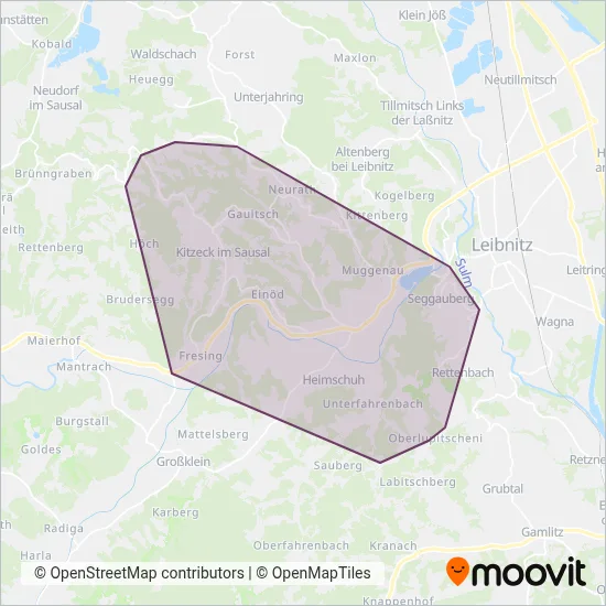 Schliefsteiner GmbH & Co KG coverage area map