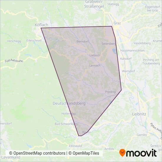 Graz-Köflacher Bahn und Busbetrieb GmbH (Bahn) Verbundsgebiet