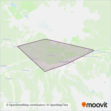 Ramsauer Verkehrsbetriebe GmbH coverage area map