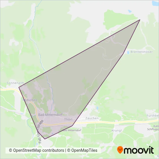 Tauplitzalm-Alpenstraße coverage area map