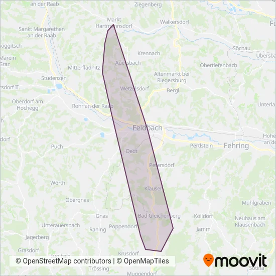 Wolf Reisen GmbH coverage area map