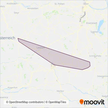 Sonstige Verkehrsunternehmen (Bus) coverage area map