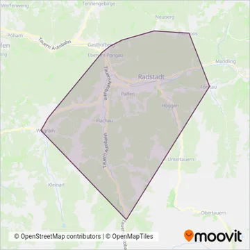 Österreichische Postbus AG - W (Ennspongau) coverage area map