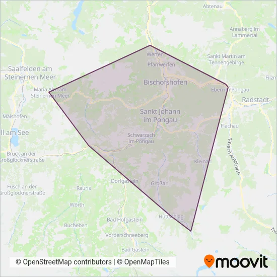 Österreichische Postbus AG - W (St.Jo) coverage area map