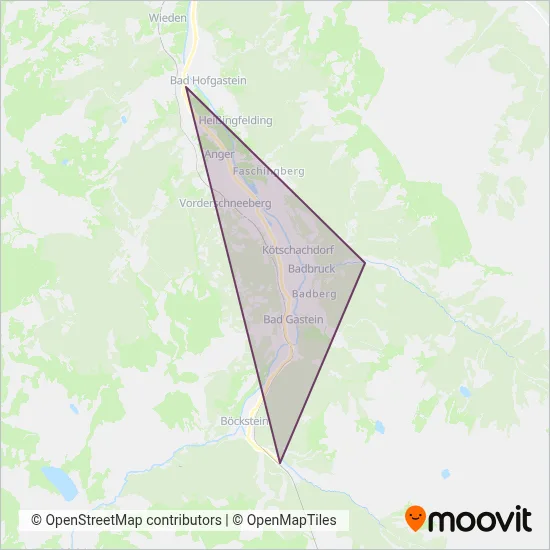H. Lackner Gastein coverage area map