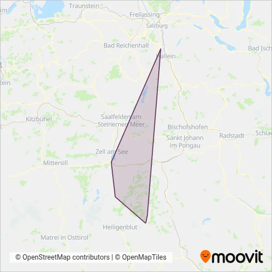 Krautgartner-Bus coverage area map