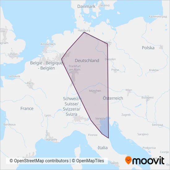 Deutsche Bahn AG Verbundsgebiet