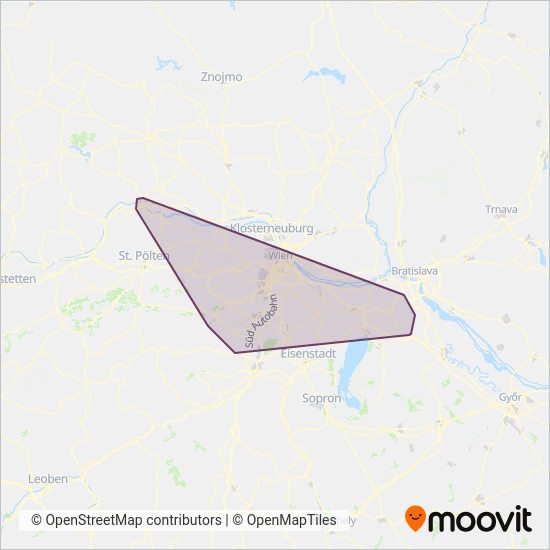 Blaguss Reisen GmbH coverage area map