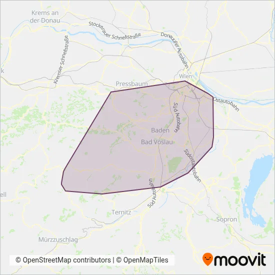 Dr. Richard Verkehrsbetrieb GmbH & Co KG coverage area map