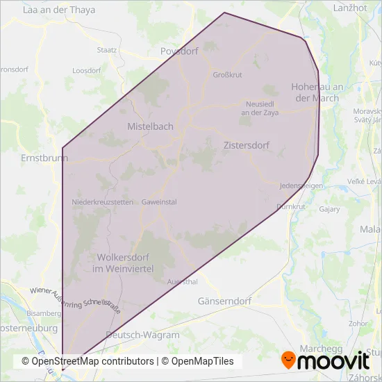 Gschwindl coverage area map