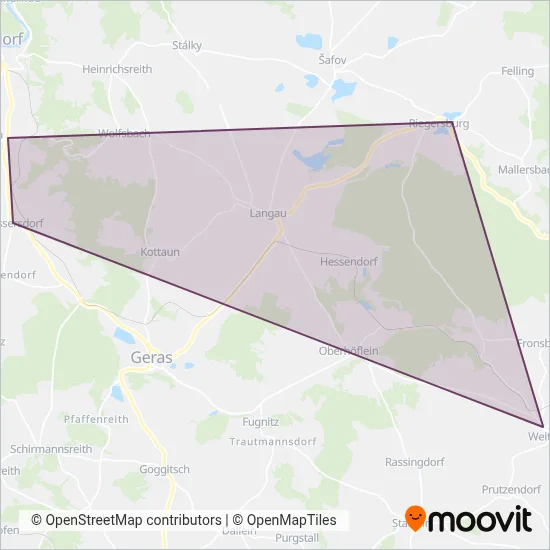 Frank Reisen GmbH coverage area map