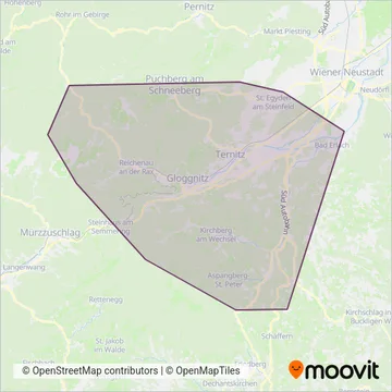 Retter coverage area map