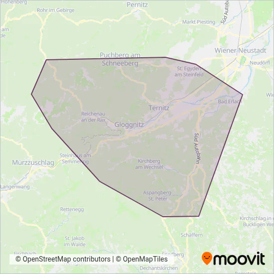 Retter coverage area map