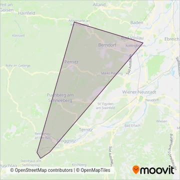 Anrufsammeltaxi coverage area map