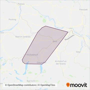 Stern & Hafferl VerkehrsgesmbH (Rail) coverage area map