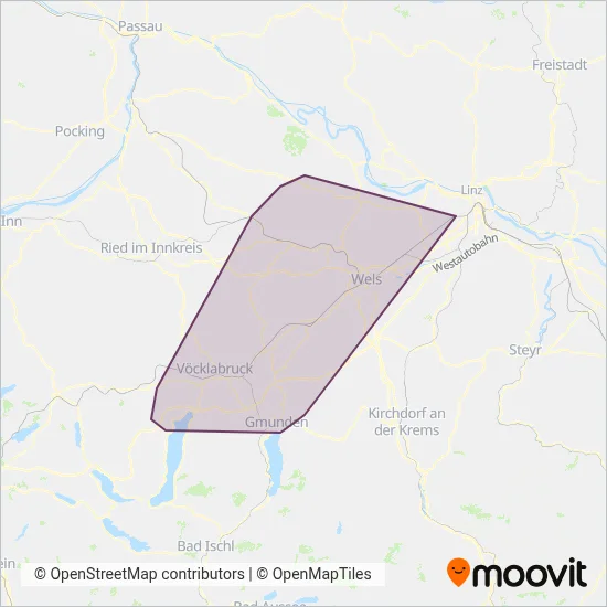 Stern & Hafferl VerkehrsgesmbH (Rail) coverage area map