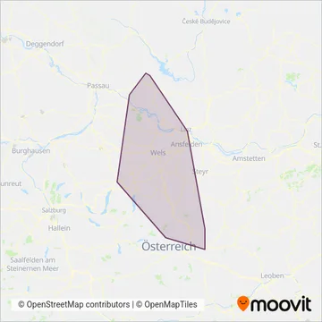 Dr. Richard -Standort Oberösterreich coverage area map