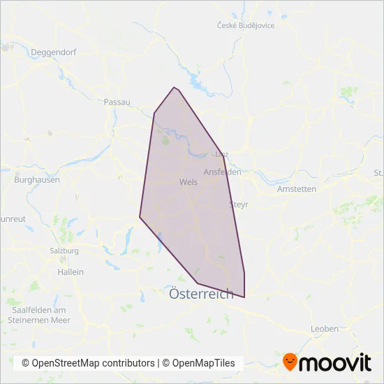 Dr. Richard -Standort Oberösterreich coverage area map