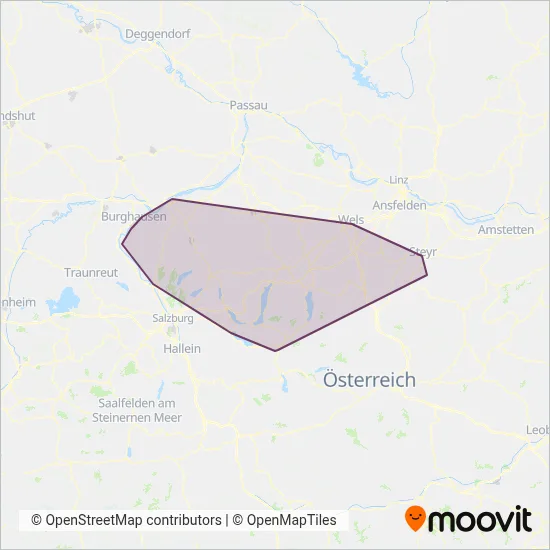 Stern & Hafferl Kraftfahrlinien GmbH coverage area map
