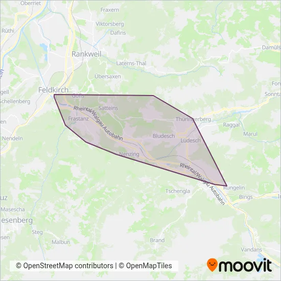 Landbus Walgau Verbundsgebiet