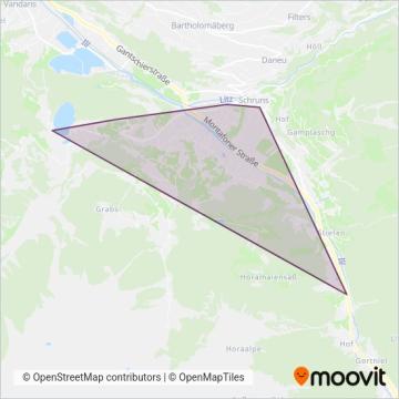 Ortsbus Schruns/Tschagguns coverage area map