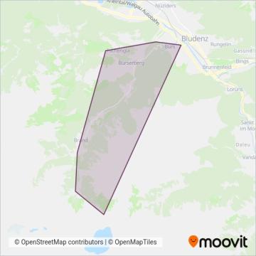 Landbus Vorarlberg coverage area map
