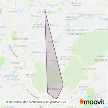 Partsch Verkehrsbetriebe GmbH coverage area map