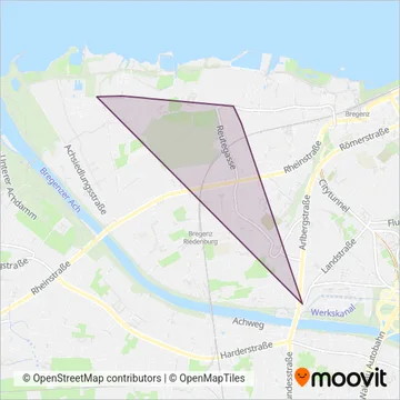Postbus Unterland coverage area map
