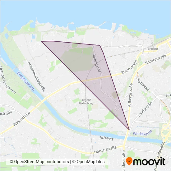 Postbus Unterland coverage area map