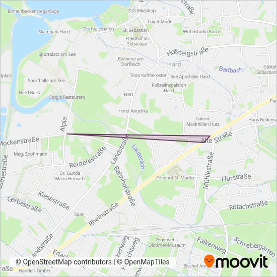 ÖBB-Postbus GmbH coverage area map