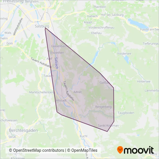 Breuss coverage area map