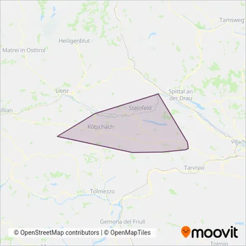 Mobilbüro Hermagor coverage area map