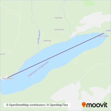 Grundlsee Schifffahrt coverage area map