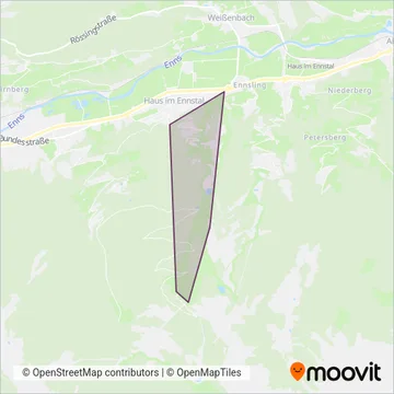 Hauser Kaibling Seilbahn- und Liftges.m.b.H. & Co KG coverage area map