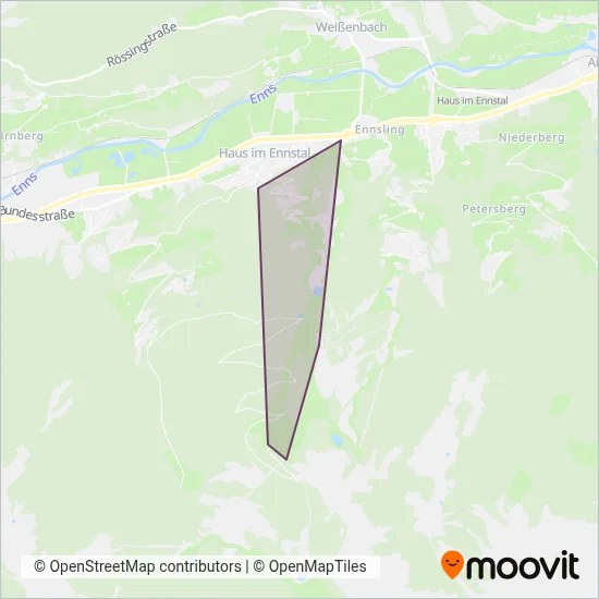 Hauser Kaibling Seilbahn- und Liftges.m.b.H. & Co KG coverage area map