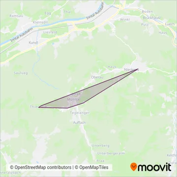 Wildschönauer-Verkehrs-Betrieb coverage area map