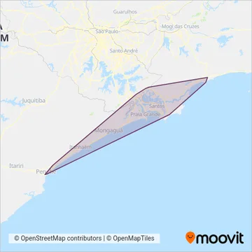 EMTU coverage area map
