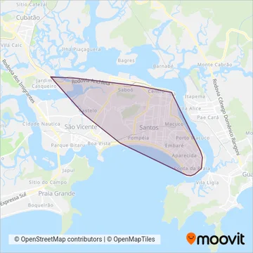 Piracicabana coverage area map